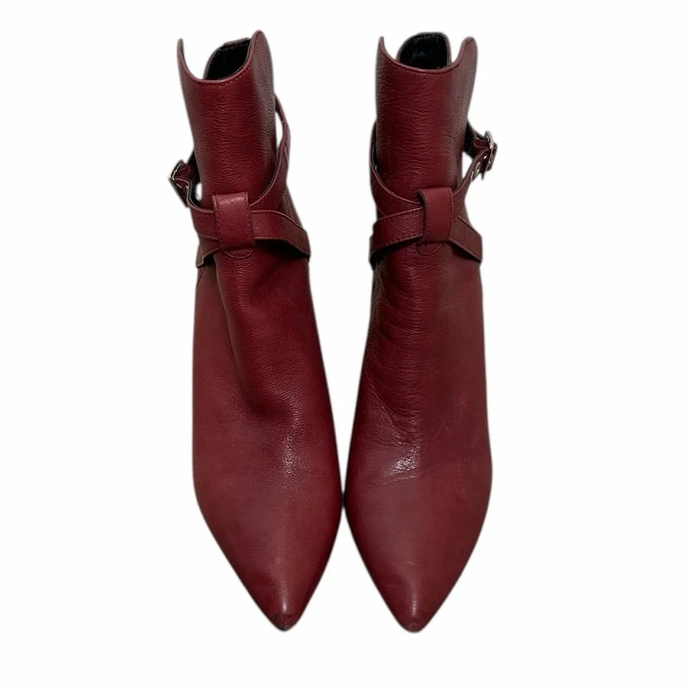 Paige Camille Boot Cabernet Leather Size 10 Wine Western Boho - Picture 6 of 9